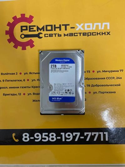 Лот: 25898956. Фото: 1. Жесткий диск wв Blue 2tb WD20ezaz. Жёсткие диски (HDD)