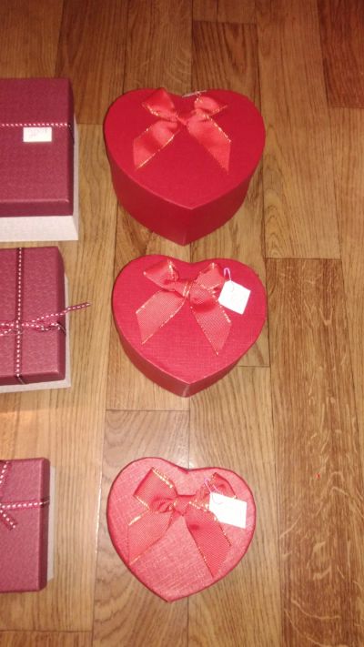 Лот: 18373252. Фото: 1. Коробка для подарка сердце красное... Подарочная упаковка