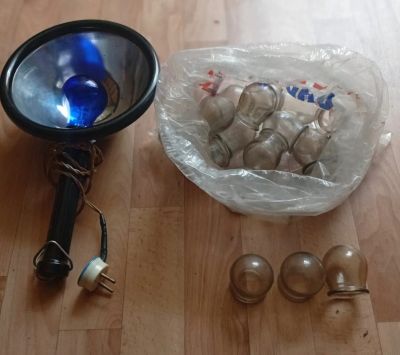 Лот: 25897617. Фото: 1. Рефлектор Минина+банки медецинские. Лекарства