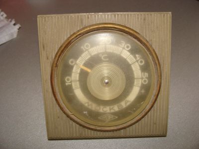 Лот: 15709850. Фото: 1. Термометр старый, советский Москва... Предметы интерьера и быта