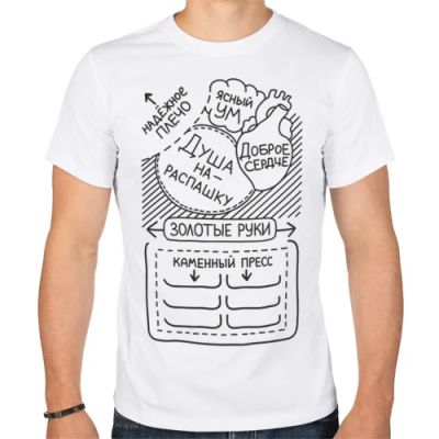 Лот: 5400291. Фото: 1. Мужская футболка хлопок "Из чего... Футболки, поло