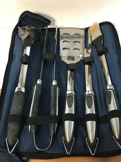 Лот: 19583311. Фото: 1. Набор для барбекю. Столовые приборы, ножи