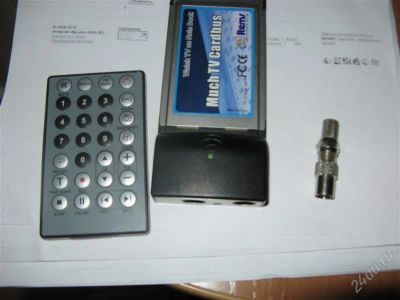 Лот: 2158762. Фото: 1. ТВ-тюнер для ноутбука. ТВ-тюнеры и карты захвата