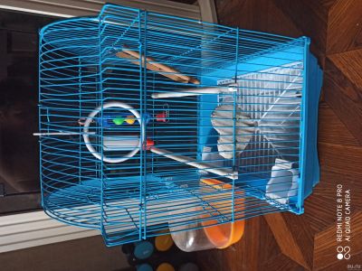 Лот: 14999868. Фото: 1. Клетка для попугая, канарейки. Домики, переноски, клетки, когтеточки