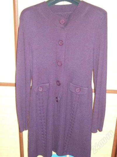 Лот: 2536126. Фото: 1. кардиган сиреневый. Свитеры, толстовки, худи
