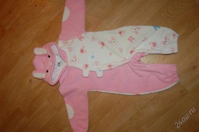 Лот: 1127463. Фото: 1. Комбинезон "заяц" флис" 80-95см. Верхняя одежда