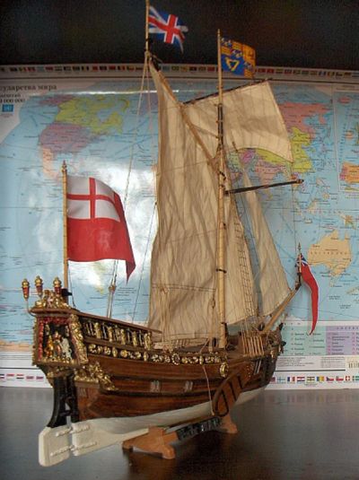 Лот: 3025777. Фото: 1. Модель королевской яхты 1:54 из... Судомоделизм