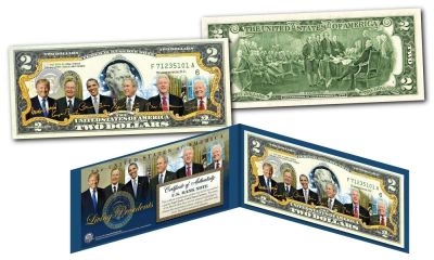 Лот: 9913055. Фото: 1. 2 доллара США,Живущие президенты... Америка