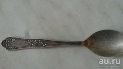 Лот: 9649308. Фото: 1. чайная ложка,серебро 875 пробы... Столовые приборы, ножи