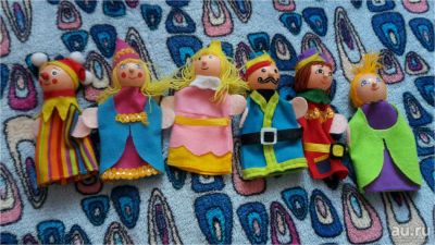 Лот: 10085040. Фото: 1. 6 кукол пальчиковых. Куклы и аксессуары