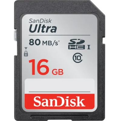 Лот: 21641847. Фото: 1. Карта памяти SanDisk 16GB Ultra... Карты памяти
