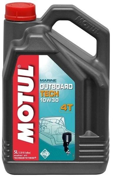 Лот: 20847166. Фото: 1. MOTUL Outboard TECH 4T 10W30 5л... Масла, жидкости