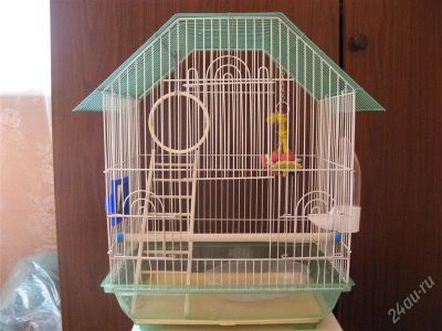 Лот: 1174201. Фото: 1. Клетка для попугая. Домики, переноски, клетки, когтеточки