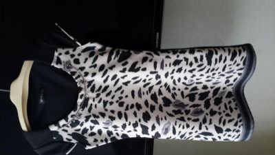 Лот: 5166264. Фото: 1. Платье. Черно-белый леопард. Платья