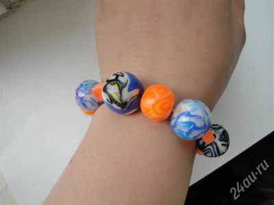 Лот: 412280. Фото: 1. Изделия из полимерной глины,браслет... Браслеты