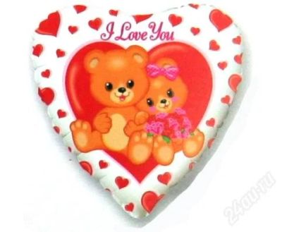 Лот: 762134. Фото: 1. Фольгированное сердце. Сувенирные мелочи