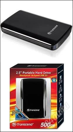 Лот: 2146410. Фото: 1. 500GB USB2.0 внешний бокс Transcend... USB-флеш карты