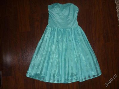 Лот: 1019350. Фото: 1. Очень красивое платье бирюзового... Платья