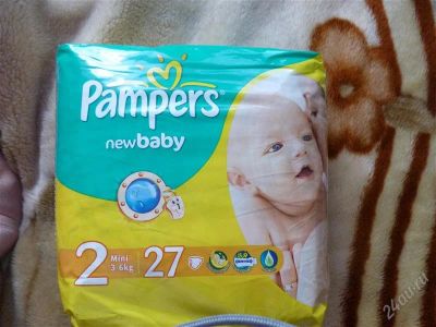Лот: 2664423. Фото: 1. PAMPERS подгузники new Baby 2... Детская гигиена
