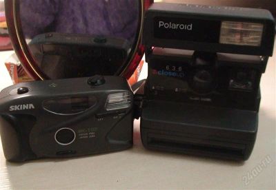 Лот: 2034227. Фото: 1. Полароид + мыльница. Polaroid