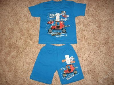 Лот: 2448962. Фото: 1. Футболка+ шорты рост 86 ,хороший... Футболки, поло, топы, лонгсливы