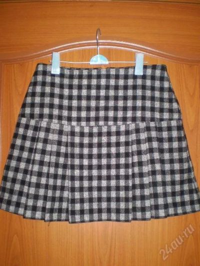 Лот: 36740. Фото: 1. юбочка в черно-белую клетку! 44р. Красноярск