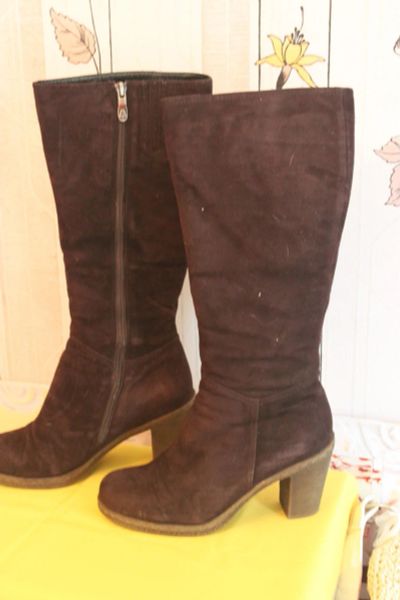 Лот: 7761590. Фото: 1. Сапоги Вестфалика 37 р-р.Нат.замша... Сапоги