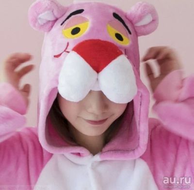 Лот: 12985527. Фото: 1. Кигуруми для детей "Розовая пантера... Детские карнавальные, праздничные костюмы