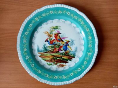 Лот: 15598903. Фото: 1. посуда декоративная тарелка "Райские... Фарфор, керамика