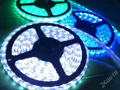 Лот: 512189. Фото: 1. 5метров. силиконовая зеленая светодиодная... Другое (авто, мото, водный транспорт)