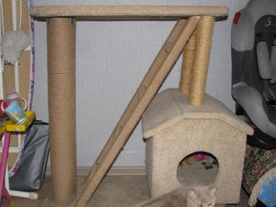 Лот: 10262058. Фото: 1. домик для кошки. Домики, переноски, клетки, когтеточки