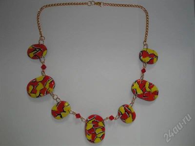 Лот: 298381. Фото: 1. Изделия из полимерной глины комплект... Колье