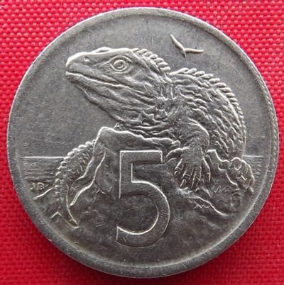 Лот: 1581822. Фото: 1. (№582) 5 центов 1969 (Новая Зеландия... Австралия и Океания