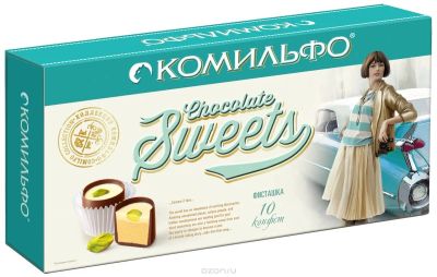 Лот: 10689792. Фото: 1. конфеты Комильфо фисташка. 116г... Корма