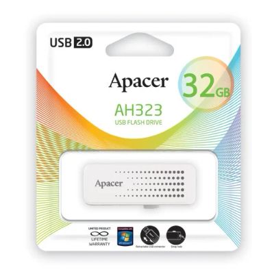 Лот: 4754524. Фото: 1. 2GB USB Flash, Apacer AH323 белый. USB-флеш карты