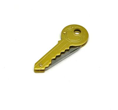 Лот: 19127501. Фото: 1. 🔑 Брелок ножичек-ключ цвета золото... Брелоки для ключей