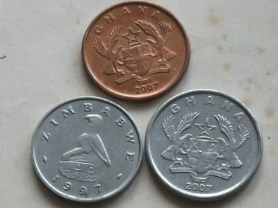 Лот: 19311540. Фото: 1. Монета 5 цент Зимбабве 1997 птица... Африка