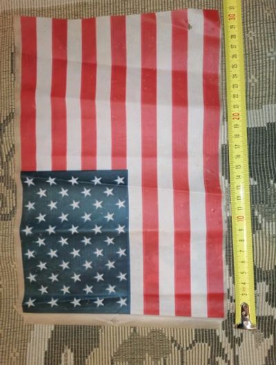 Лот: 21068667. Фото: 1. Флаг США с рубля 1990-е года. Флаги, гербы