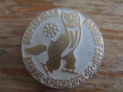 Лот: 15039981. Фото: 1. Значок Зимняя Спартакиада народов... Другое (значки, медали, жетоны)