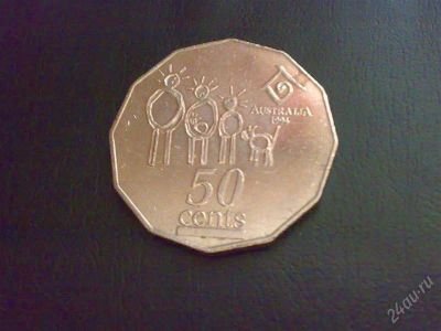Лот: 1717115. Фото: 1. Австралия 50 центов 1994 г. Год... Австралия и Океания
