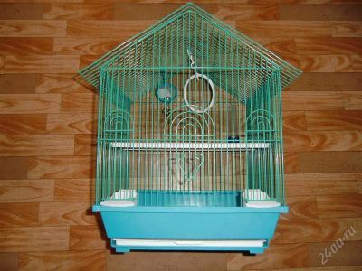 Лот: 2767163. Фото: 1. Клетка для птиц. Домики, переноски, клетки, когтеточки