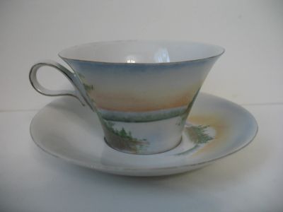 Лот: 21128761. Фото: 1. Чашка с блюдцем Чайная пара Фарфор... Фарфор, керамика