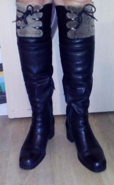 Лот: 11357014. Фото: 1. Сапоги зимние, р. 38-39, нат... Сапоги