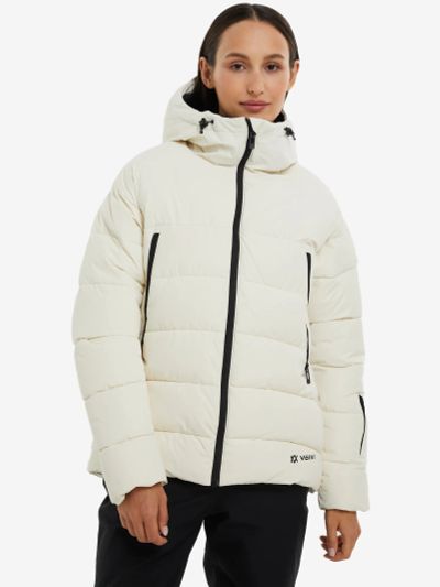 Лот: 25781615. Фото: 1. Пуховик женский Volkl, Бежевый. Другое (спортивная одежда)