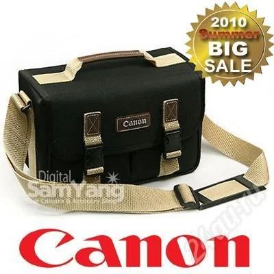Лот: 655837. Фото: 1. Продам фотосумку Canon (чёрно-бежевая... Чехлы, сумки, ремешки