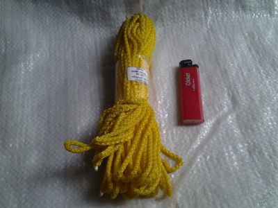 Лот: 5620867. Фото: 1. шнур хозяйственный 20 м желтый... Верёвки, шпагат