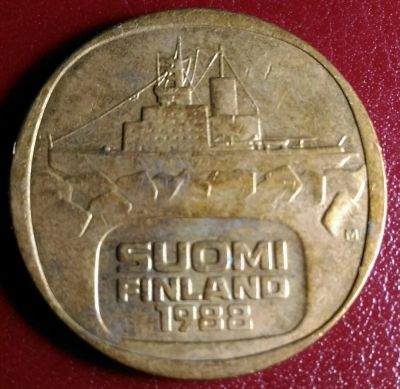 Лот: 12107154. Фото: 1. Финляндия. 5 марок. 1988г. Другое (монеты)