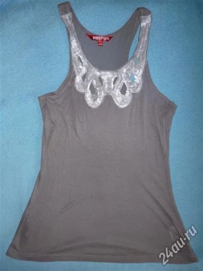 Лот: 2052784. Фото: 1. Майка MODIS с пайетками, 44 S. Футболки, топы и майки