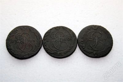 Лот: 370936. Фото: 1. 5 коп 1779-1780-1787. Россия и СССР 1917-1991 года