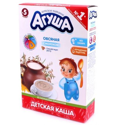 Лот: 7771719. Фото: 1. Каша Агуша рисовая или овсянная. Детское питание